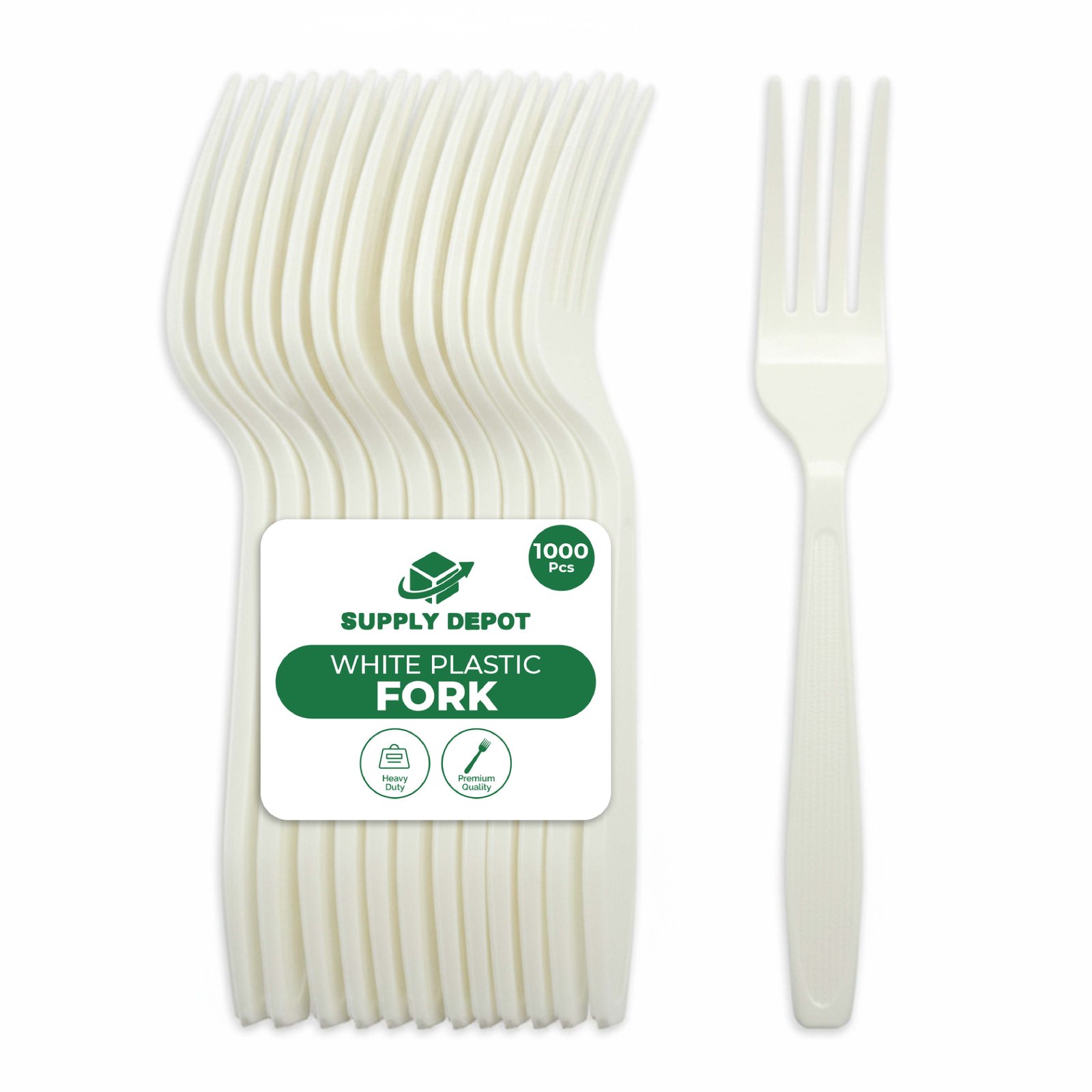Fork Heavy Duty -White