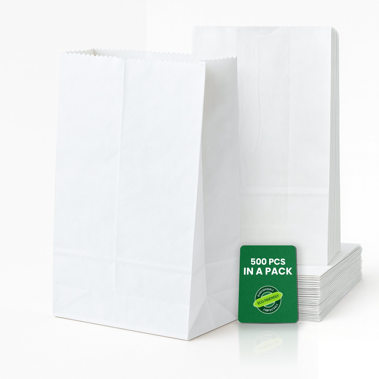 #2 Kraft white paper bag