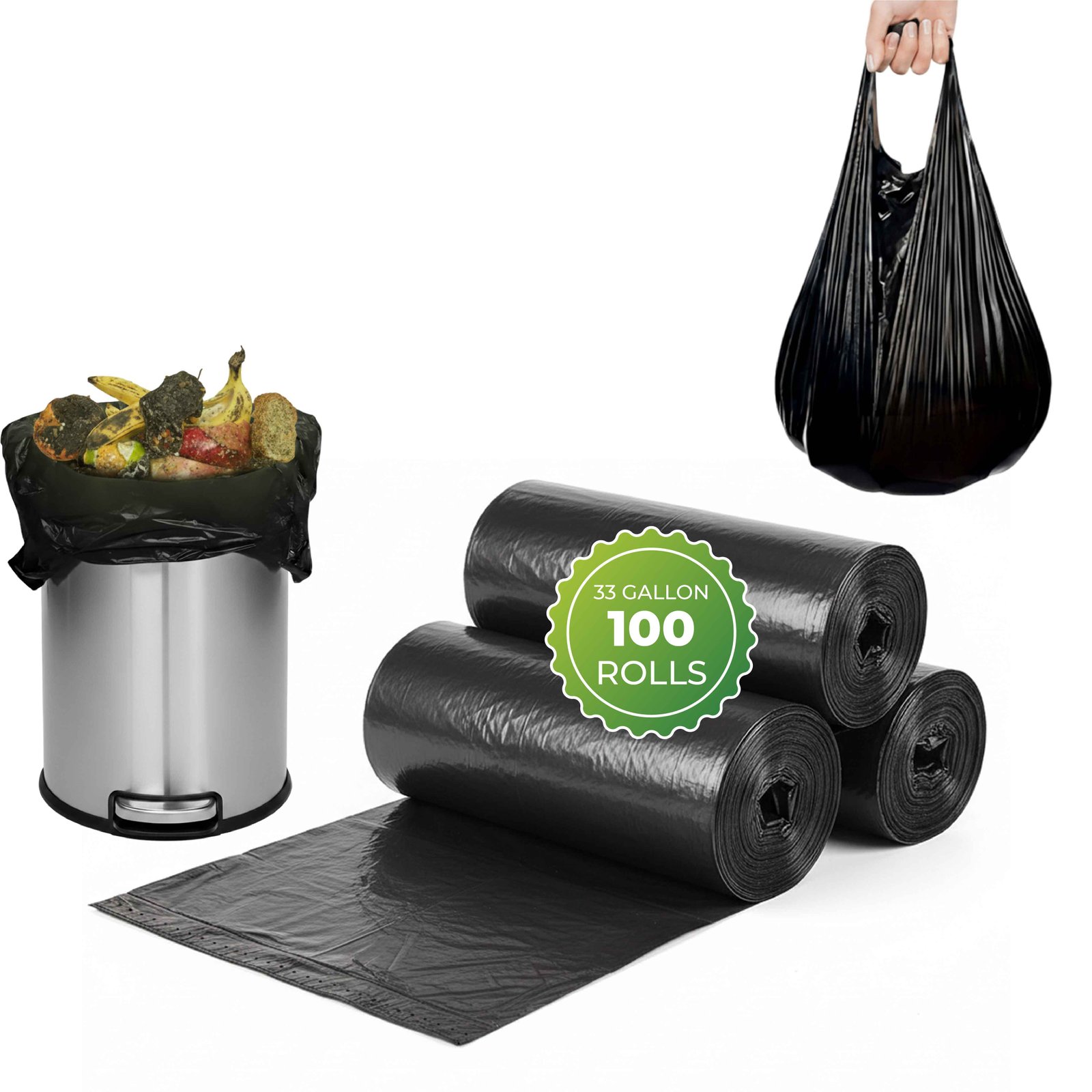 33 Gal Can Liner black