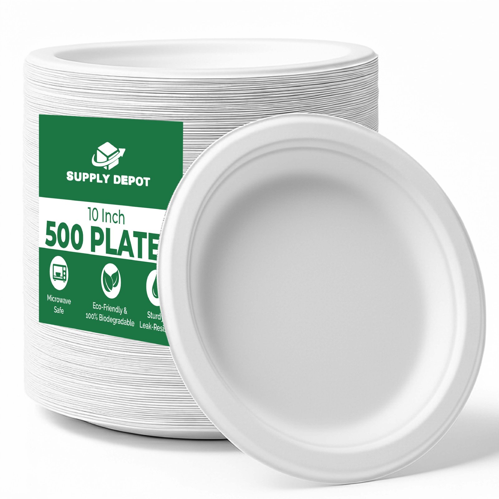 10" Eco Plate Round Plain
