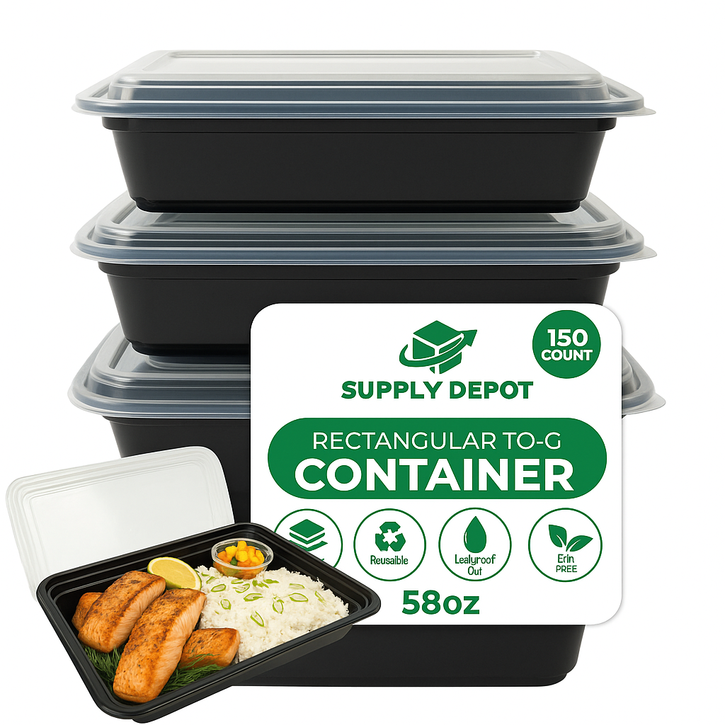 58oz Take Out Container with lids